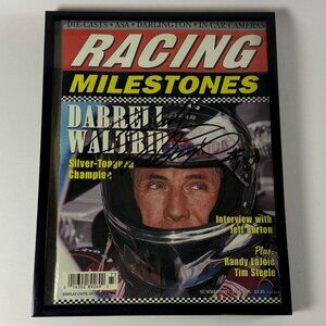 Darrell Waltrip Signed 1997 Racing Milestones Framed NASCAR Display